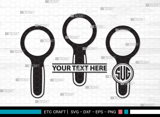 Magnifying Glass Monogram SVG, Magnifying Glass Svg, Magnifier Svg, Detective Glass Svg, Spy Glass Svg, Magnifying Glass Monogram SVG ETC Craft 