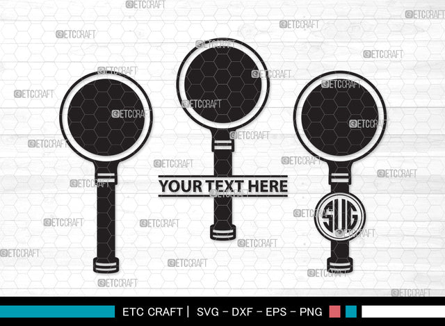 Magnifying Glass Monogram SVG, Magnifying Glass Svg, Magnifier Svg, Detective Glass Svg, Spy Glass Svg, Magnifying Glass Monogram SVG ETC Craft 