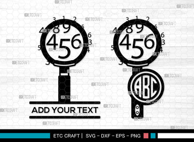 Magnifying Glass Monogram SVG, Split Monogram SVG, Detective Glass Svg, Investigation Glass Svg, Magnifier Svg, Spy Glass Svg, Magnifying Glass SVG ETC Craft 