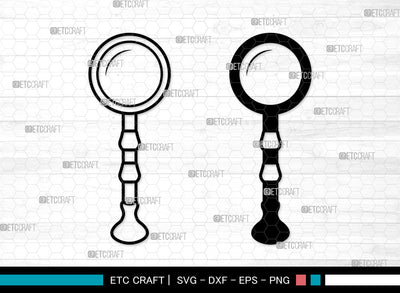 Magnifying Glass SVG, Detective Glass Svg, Investigation Glass Svg, Magnifier Svg, Spy Glass Svg, Magnifying Glass SVG ETC Craft 