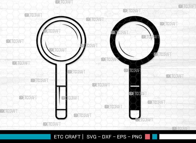 Magnifying Glass SVG, Detective Glass Svg, Investigation Glass Svg, Magnifier Svg, Spy Glass Svg, Magnifying Glass SVG ETC Craft 