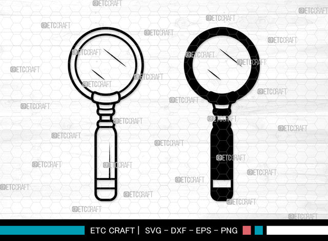 Magnifying Glass SVG, Detective Glass Svg, Investigation Glass Svg, Magnifier Svg, Spy Glass Svg, Magnifying Glass SVG ETC Craft 