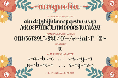 Magnolia Font love script 