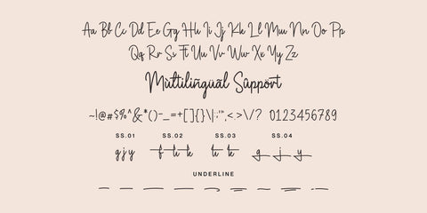 Magnolia Sparkling Font Allouse.Studio 