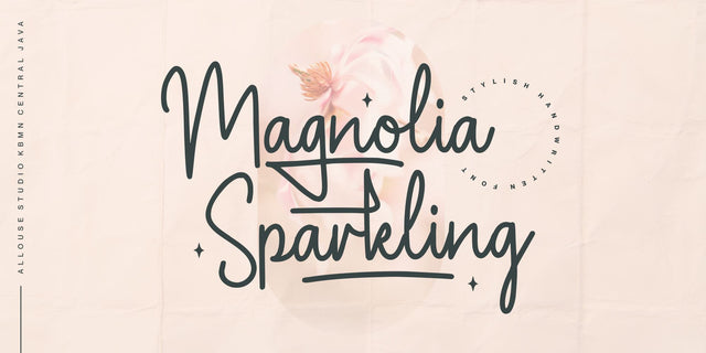 Magnolia Sparkling Font Allouse.Studio 