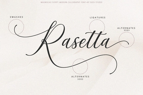 Magnolias Font Suza Studio 