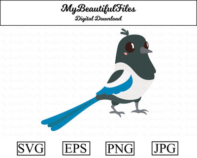 Magpie - Animal SVG MyBeautifulFiles 