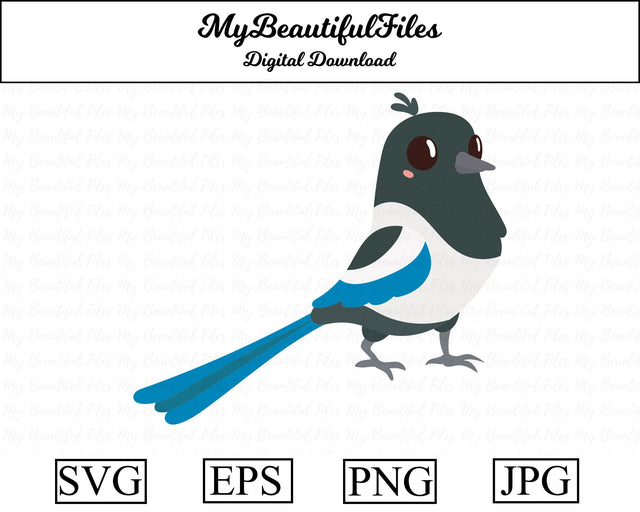 Magpie - Animal SVG MyBeautifulFiles 