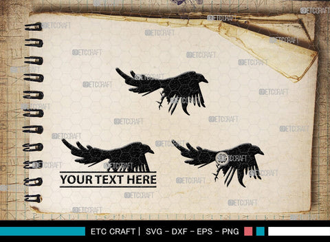 Magpie Bird Monogram, Magpie Bird Silhouette, Magpie Bird SVG, Magpie Svg, Bird Svg, Flying bird Svg, Sitting bird Svg, SB00292 SVG ETC Craft 