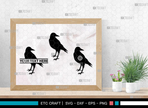 Magpie Bird Monogram, Magpie Bird Silhouette, Magpie Bird SVG, Magpie Svg, Bird Svg, Flying bird Svg, Sitting bird Svg, SB00292 SVG ETC Craft 