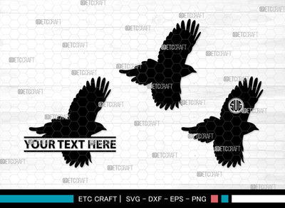 Magpie Bird Monogram, Magpie Bird Silhouette, Magpie Bird SVG, Magpie Svg, Bird Svg, Flying bird Svg, Sitting bird Svg, SB00292 SVG ETC Craft 