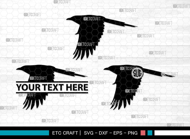 Magpie Bird Monogram, Magpie Bird Silhouette, Magpie Bird SVG, Magpie Svg, Bird Svg, Flying bird Svg, Sitting bird Svg, SB00292 SVG ETC Craft 