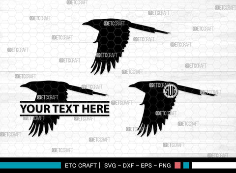 Magpie Bird Monogram, Magpie Bird Silhouette, Magpie Bird SVG, Magpie Svg, Bird Svg, Flying bird Svg, Sitting bird Svg, SB00292 SVG ETC Craft 