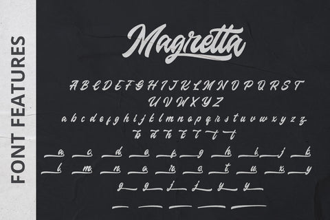 Magretta - Modern Script Font Font Alpaprana Studio 