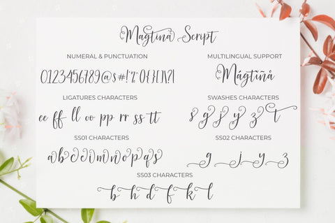 Magtina | Script Duo | Xtras Font Jimtype Studio 