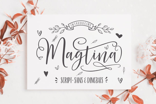 Magtina | Script Duo | Xtras Font Jimtype Studio 