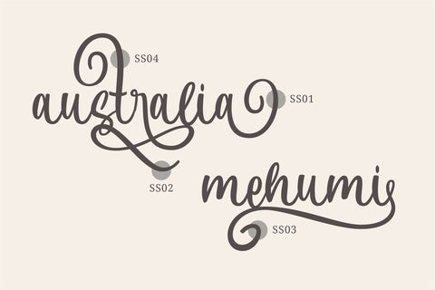 Mahendla - Elegant and Flowing Handwritten Font ahweproject 