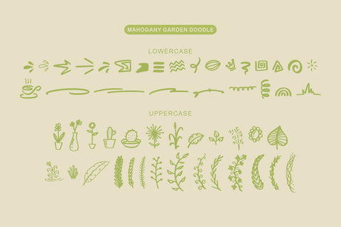 Mahogany Garden - Font Trio Font Abo Daniel Studio 