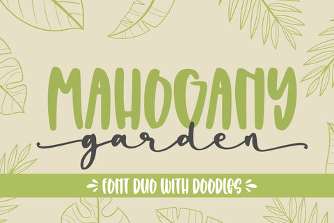 Mahogany Garden - Font Trio Font Abo Daniel Studio 