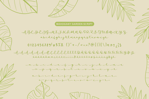 Mahogany Garden - Font Trio Font Abo Daniel Studio 