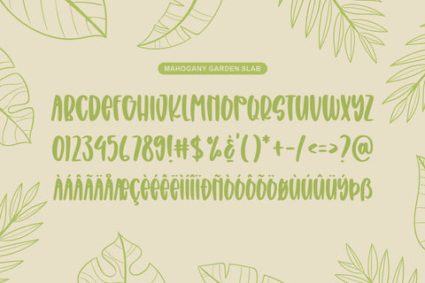 Mahogany Garden - Font Trio Font Abo Daniel Studio 