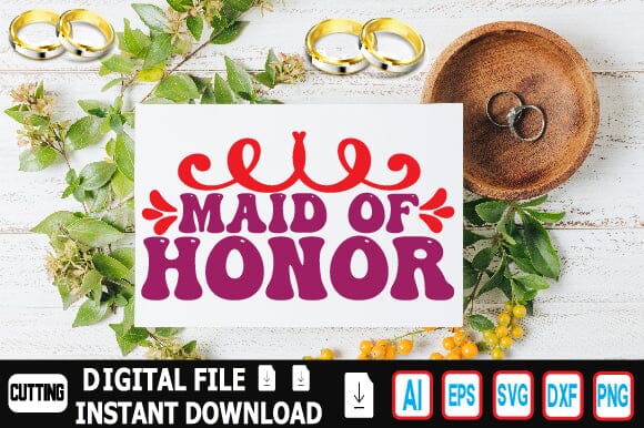 Maid of Honor SVG Craftlabsvg24 
