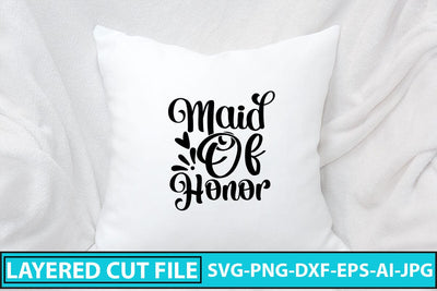 Maid Of Honor SVG Cut File SVG Syaman 