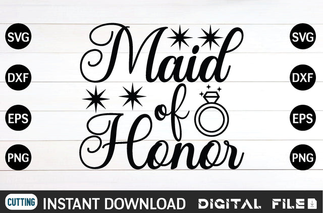 maid of honor svg SVG designer krishna 
