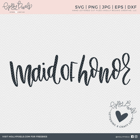 Maid of Honor SVG | Wedding SVG | Bridal Party SVG So Fontsy Design Shop 