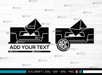 Mail Box Monogram SVG, Mail Svg, Postbox Svg, Mailbox Icon Svg, Split Monogram Svg, Letter Box svg, Mailbox Svg SVG ETC Craft 