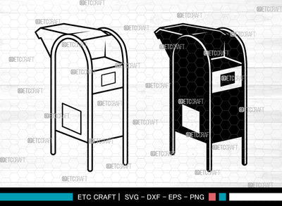 Mail Box SVG, Mail Svg, Postbox Svg, Mailbox Icon Svg, Letter Svg, Letter Box svg, Mailbox Svg SVG ETC Craft 