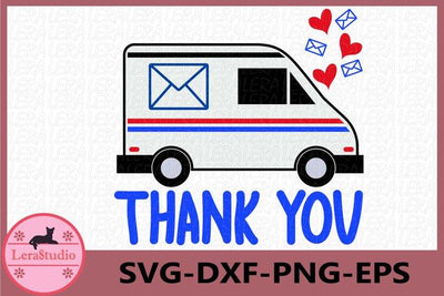 Mail Truck svg SVG Lerastudio 
