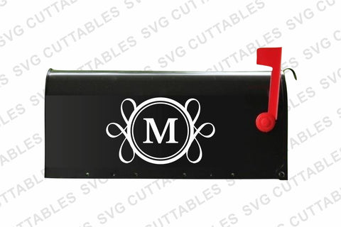 Mailbox Monogram Frames SVG Svg Cuttables 