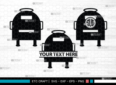 Mailbox Monogram, Mailbox Silhouette, Mail Svg, Mailbox Stencil Svg, Opened Mailbox Svg, Mail Letters Post Svg, SB00078 SVG ETC Craft 