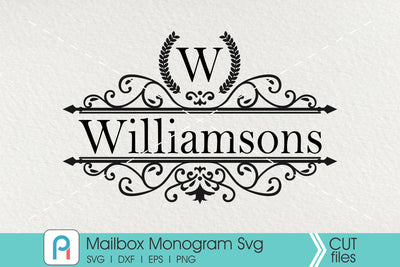 Mailbox Monogram Svg, Mailbox Decal Svg, Mailbox Frame Svg SVG Pinoyart Kreatib 