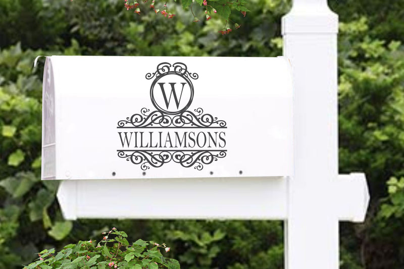Mailbox Monogram Svg, Mailbox Decal Svg - So Fontsy