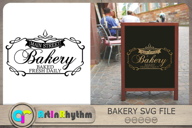 Main Street Bakery Svg, Bakery Svg, Bakery Signage Svg, Bakery Logo SVG Artinrhythm shop 