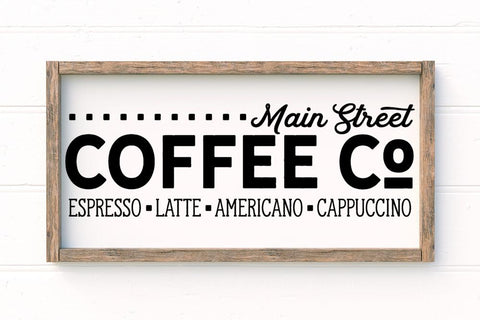 Main Street Coffee Co SVG SVG So Fontsy Design Shop 