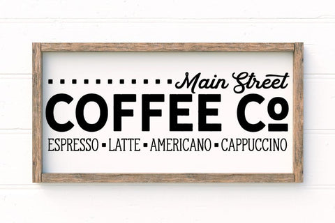 Main Street Coffee Company SVG Design SVG So Fontsy Design Shop 