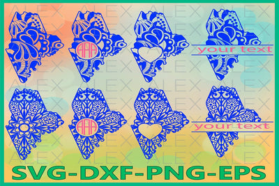 Maine State SVG, Maine Mandala SVG AlexSVGStudio 