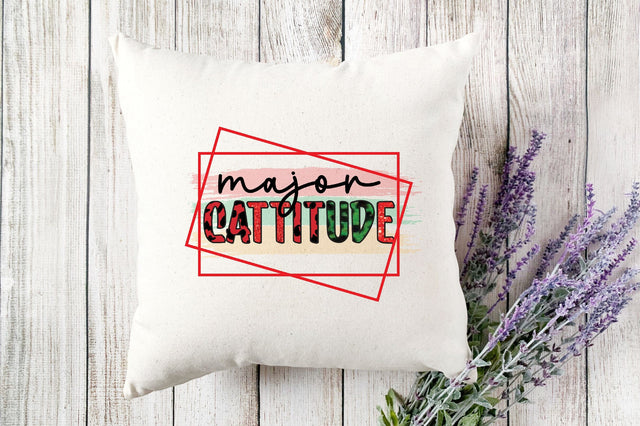 Major Cattitude Sublimation Sublimation SVGista 