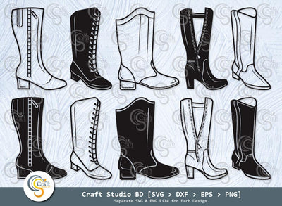 Majorette Boots Silhouette, Team Boot Svg, Nancy Boot Svg, Leather Majorette Svg, Majorette Boots Svg Bundle SVG ETC Craft 