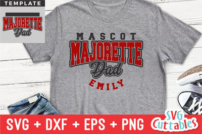 Majorette svg - Majorette Dad Template 003 - svg - dxf - eps - png - Cut File - Silhouette - Cricut - Digital Download SVG Svg Cuttables 