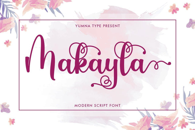 Makayla Beautiful Script Font Font yumnatype 