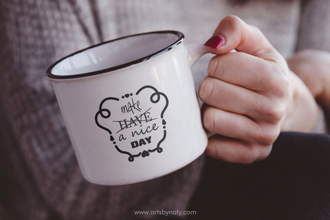 Make a nice day inspirational quote SVG. SVG Arts By Naty 