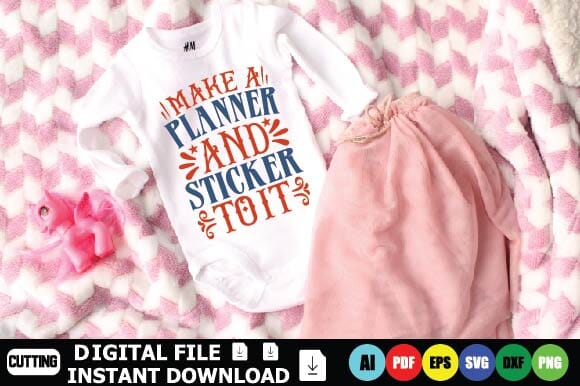 Make A Planner And Sticker To It SVG Shahin alam 