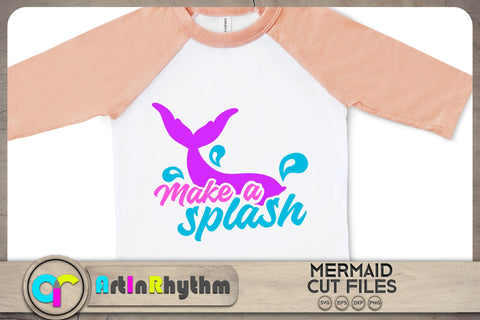 Make a splash / Mermaid SVG SVG Artinrhythm shop 