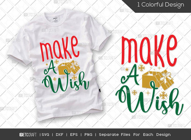 Make A Wish SVG Cut File | Helper Svg | Santa Svg | Santa Hat Svg | Elf Crew Svg | Merry Christmas Svg | Christmas T-shirt Design SVG ETC Craft 