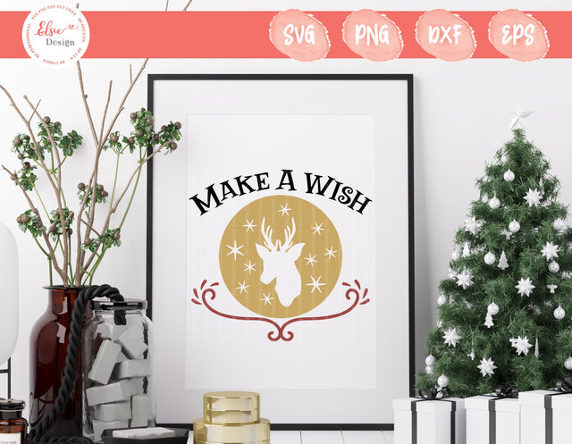Make A Wish - SVG, PNG, DXF, EPS SVG Elsie Loves Design 