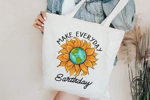 Make Everyday Earth Day Sunflower Sublimation Owlsome.Designs 